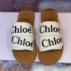 Chloé Canvas Kids Sandals